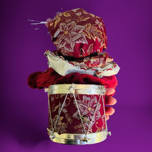 3 Piece Set Collector Edition Porcelain Collectible Jester in Musical Drum Clown - Picture 13 of 16